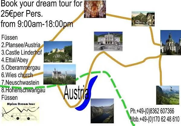 Hotell House La Neuschwanstein Blick - Budget Füssen